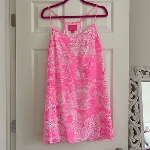 Lilly Pulitzer Dusk Silk Dress in Pink Sorbet